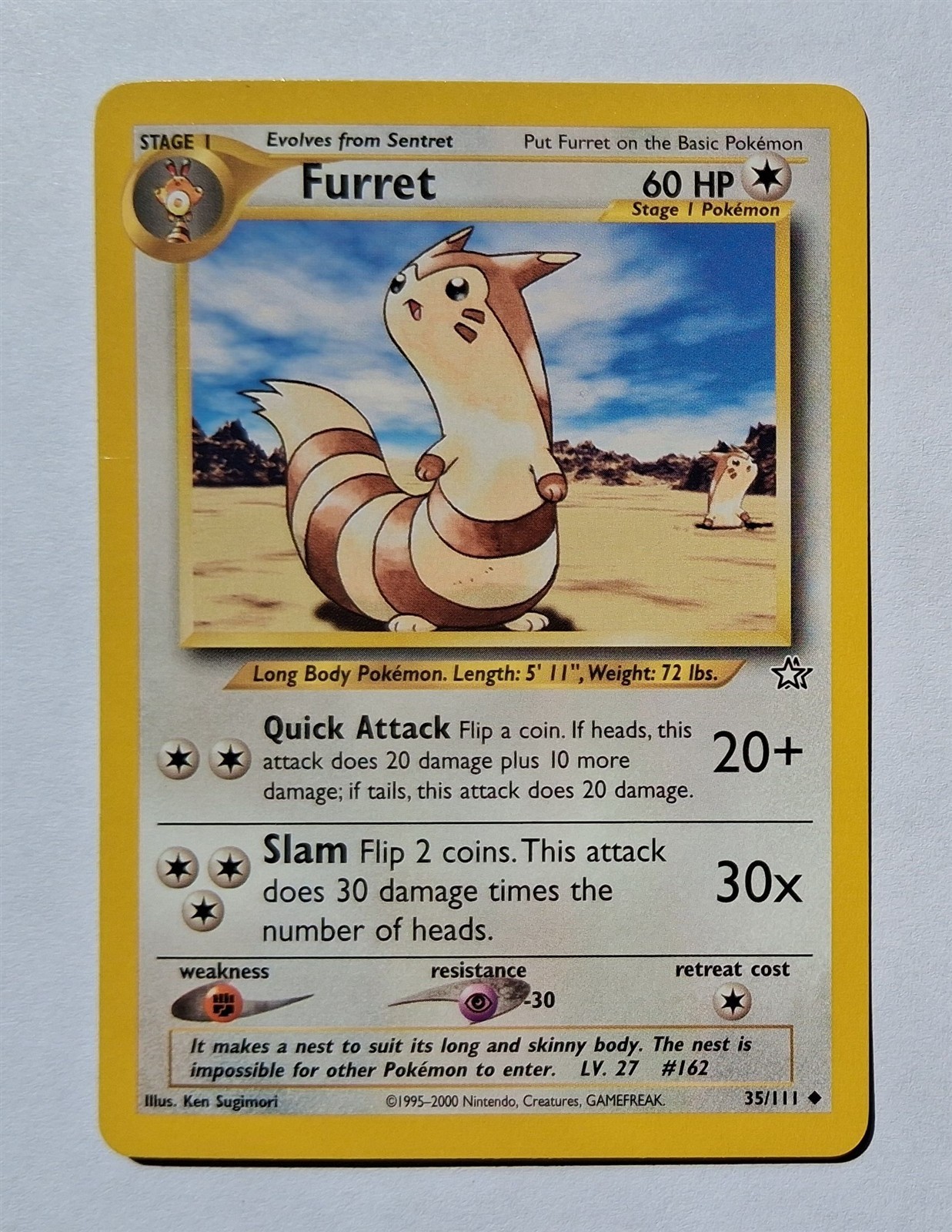 Pokemon - Furret - Neo Genesis 35/111 - Uncommon - NM