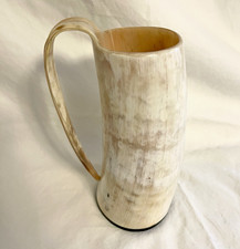 Vintage Horn Drinking Tankard Beer Mug Stein ...