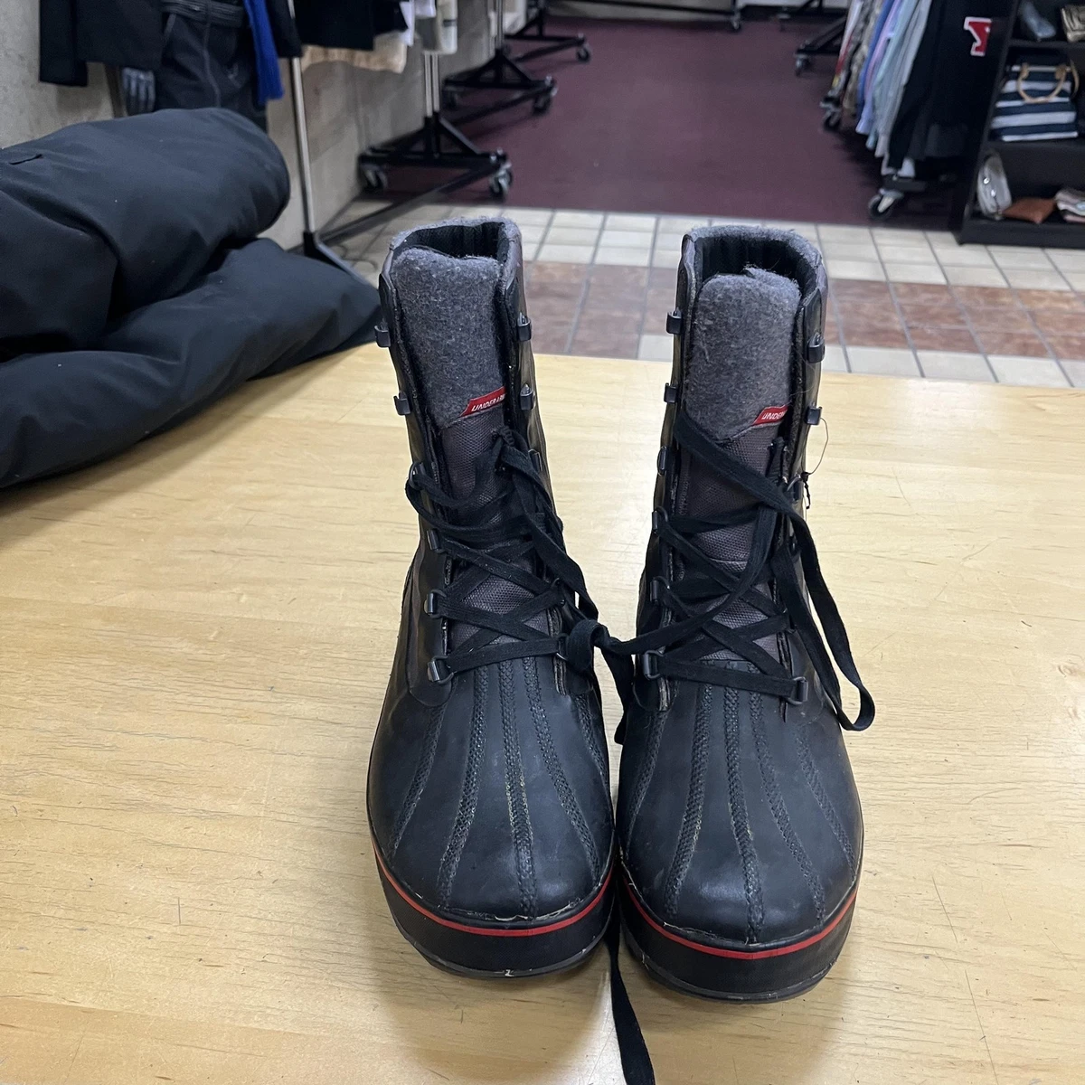 Under Armour Navy BOA Winter Boots with Red & White Stripes Under Armour Tactical Boots | Top Brands | Shop LAPG main image 2