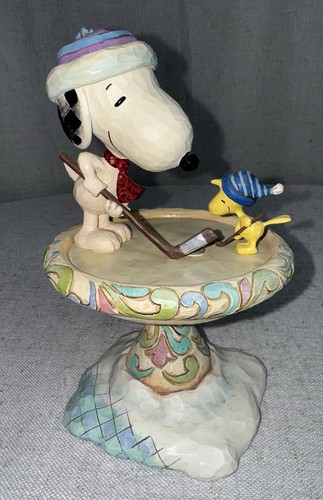 RARE HTF Jim Shore Peanuts Friendly Face Off Snoopy Figure