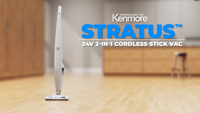Kenmore DS1030, Cordless Stick Vacuum Lightweight Cleaner 2-Speed Power Suction LED Headlight 2-in-1 Handheld For Hardwood Floor, Carpet & Pet Hair, White, 3lbs - View #12