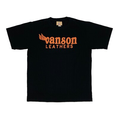 Brand new Vanson MEN'S PT.  T-Shirt 087 L size Black col.