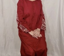 Pakistani Kameez Red, Medium 