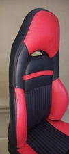 Best fit for Chevy Corvette C5 Sports seat cover Synthetic Leather - Black/Red