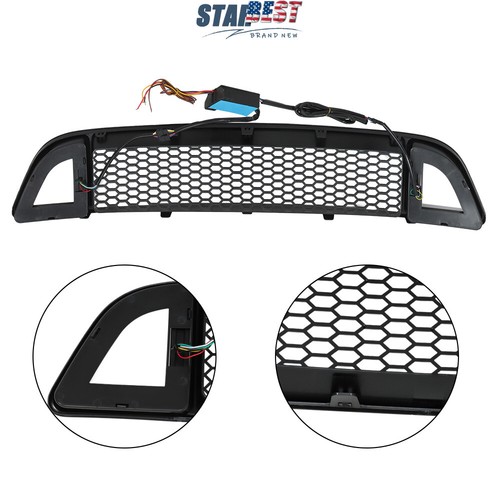 For Ford Mustang 2013-2014 Front Bumper Central Grid Grille Plastic 02HGL1211ABK - Afbeelding 10 van 10