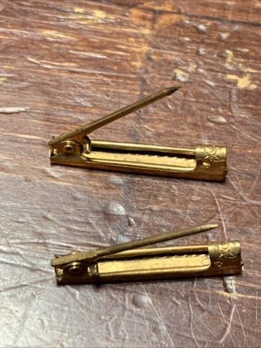 Raro antico set coppia spille lingerie oro 10K BALLOU EDOARDIANO ART DECO EPOCA CIB - Foto 23 di 24