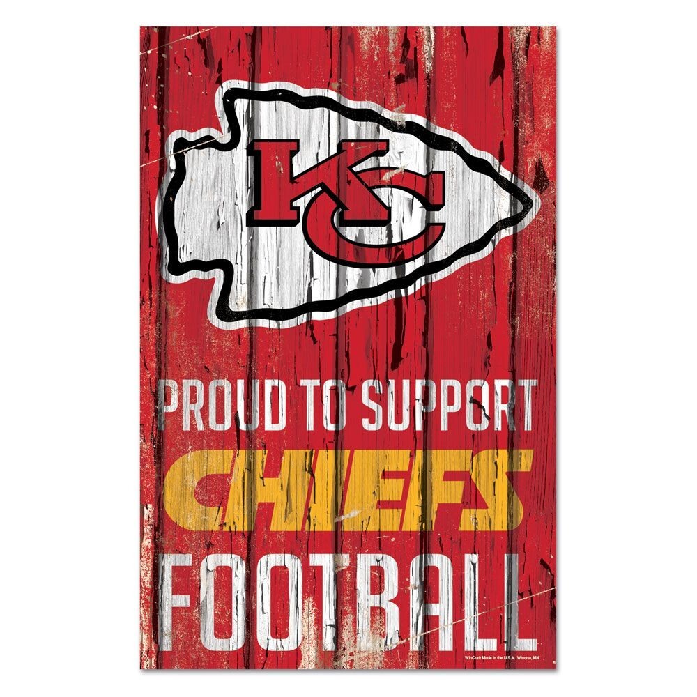 KANSAS CITY CHIEFS ~ Official NFL 11x17 Proud to Support