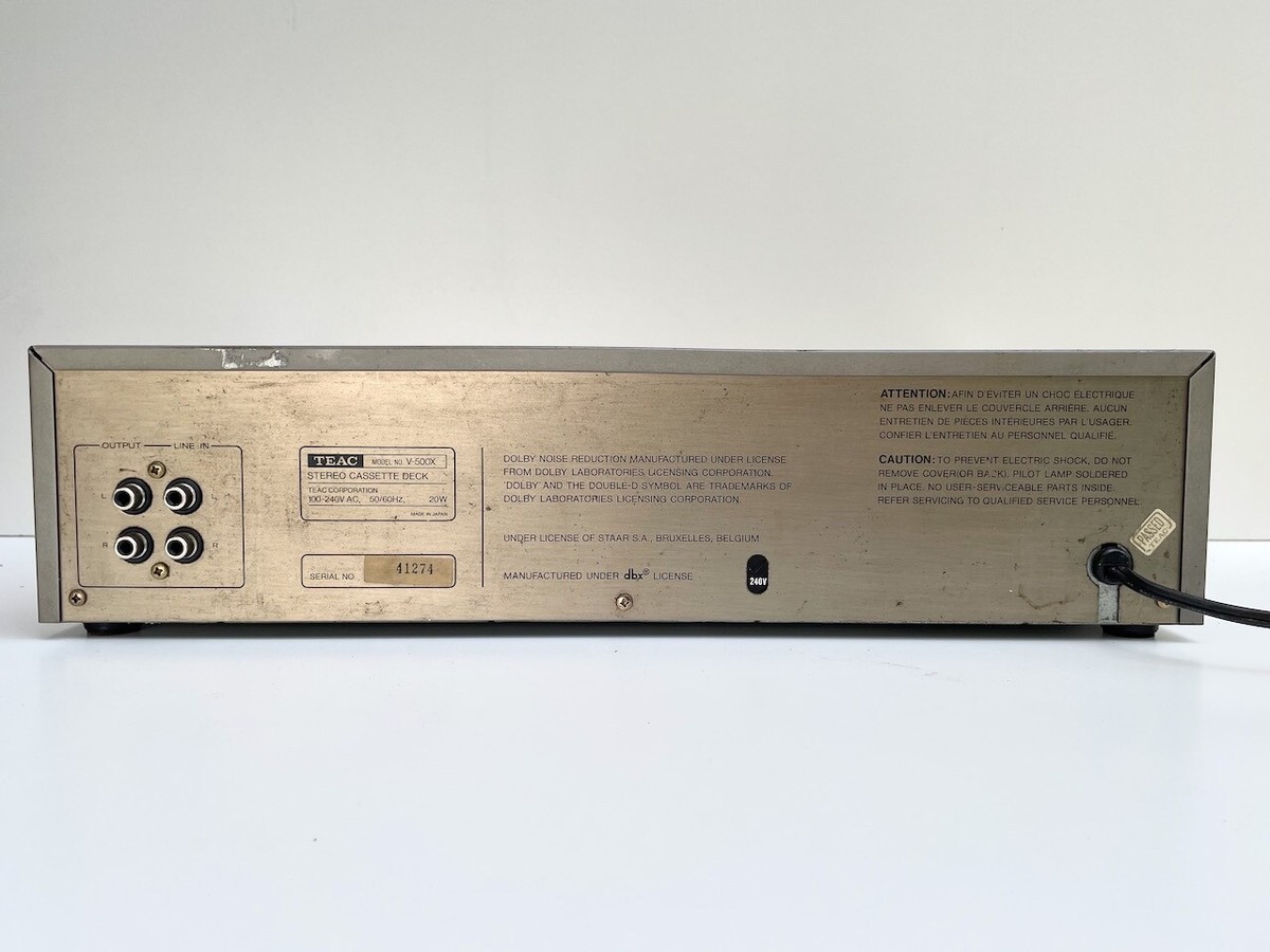 TEAC V-500X ステレオカセットデッキ Vintage TEAC V-500X Cassette Tape Deck - High End Cobalt