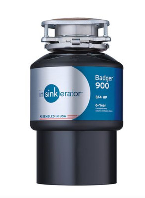 Insinkerator Badger 900 Food Waste Garbage Disposal 3/4 HP