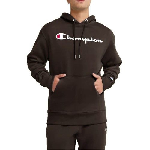 Champion Brand Hoodie Heavy Pullover Big Script Logo Jacket Powerblend Fleece - Picture 25 of 28