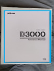 Nikon D3000 Slr Digital Camera Reference Manual Printed Bound & binder
