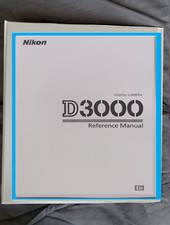 Nikon D3000 SLR Digital Camera Reference Manual Printed Bound binder