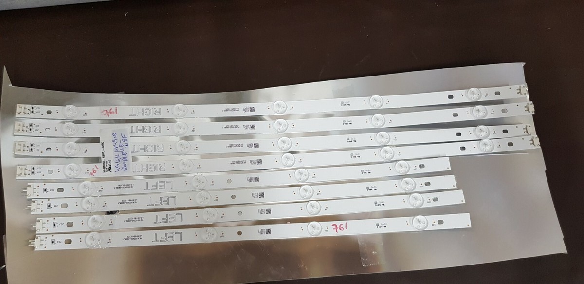 Kit De Rétroéclairage LED LG 49UK6300PLB - 8 Barres HC490DGG-ABWL1 (Neuf, Sans Boîte)