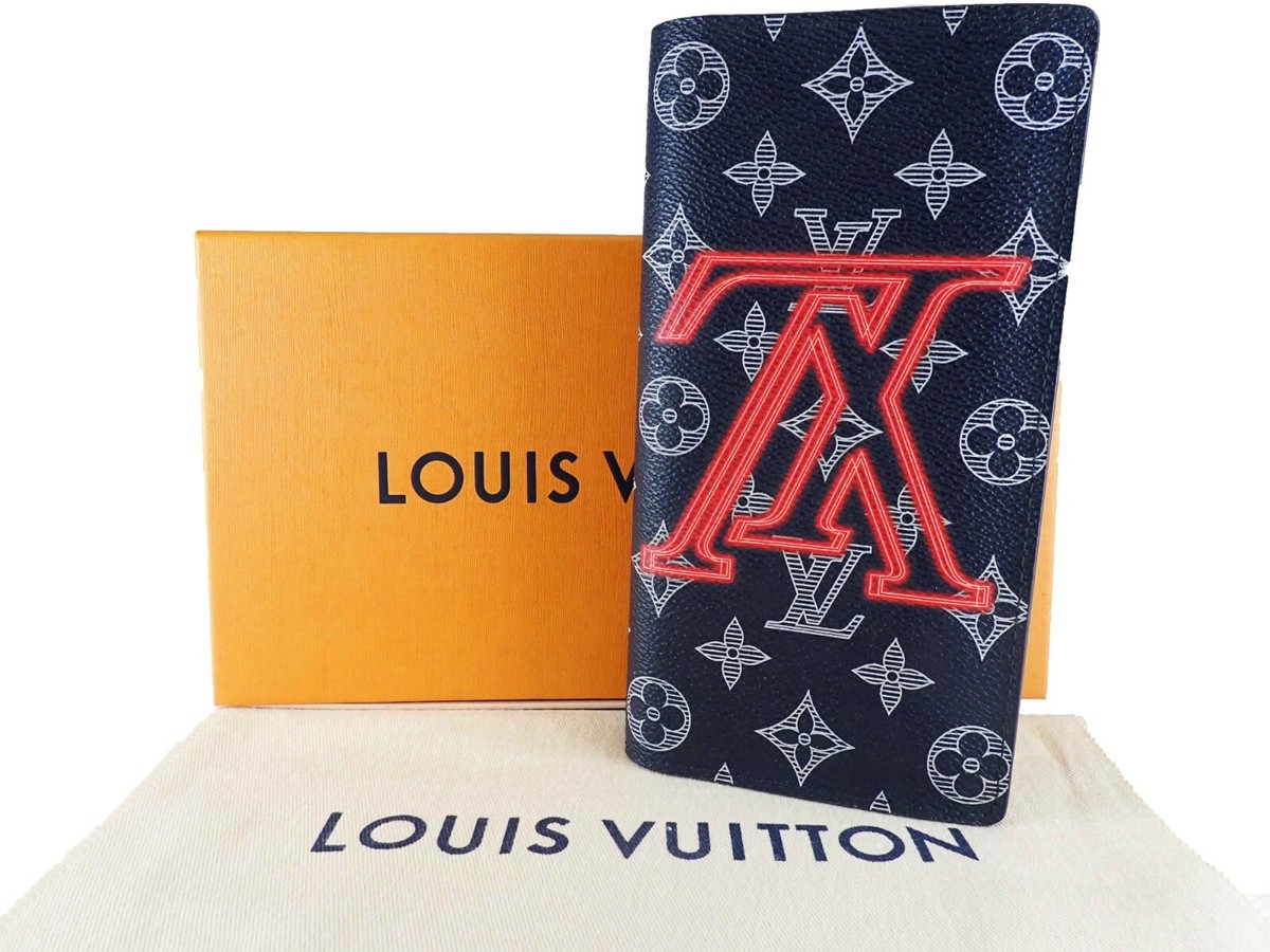 LOUIS VUITTON Monogram Ink Upside Down Brazza M62893 | eBay