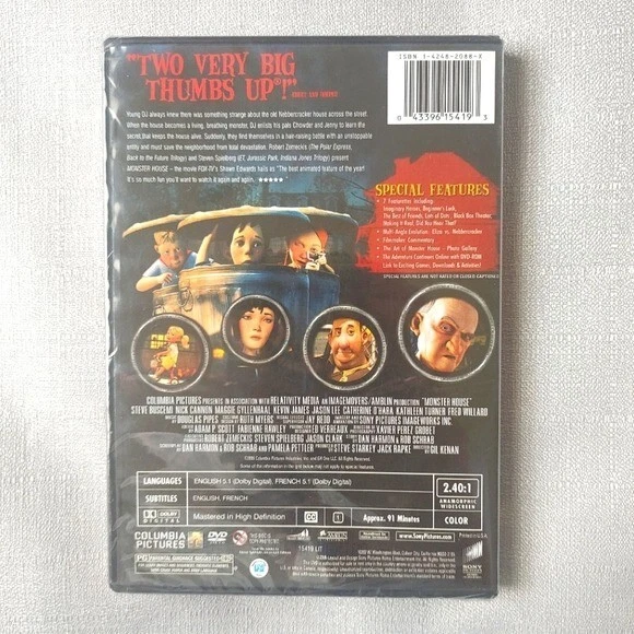 NEW! Monster House Widescreen Edition DVD FAST SHIPPING! - Image 2 of 4