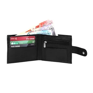 Mens Slim Leather Wallet RFID SAFE Contactless Card Blocking ID Protection 345