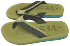 Mens Flip Flops Lightweight Thong Summer Sandals Beach Shoes Khaki 7