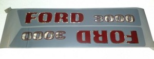 FORD-3000-3-cyl-1965-to-1968-TRACTOR-HOOD-DECAL-KIT-2-pc-8535