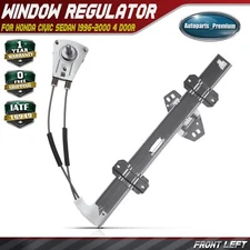 Manual Window Regulator for Honda Civic Sedan 1996-2000 Front Left Driver Side