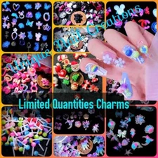 NAIL ART CHARMS U CHOOSE SALE~Nail•Acrylic•Gel•BodyArt•Festival•Craft• DIY•RESIN