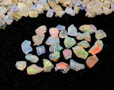 100 Cts Cut Grade Jumbo Mutli Fire Play Of Color Ethiopian Opal Rough Gemstone
