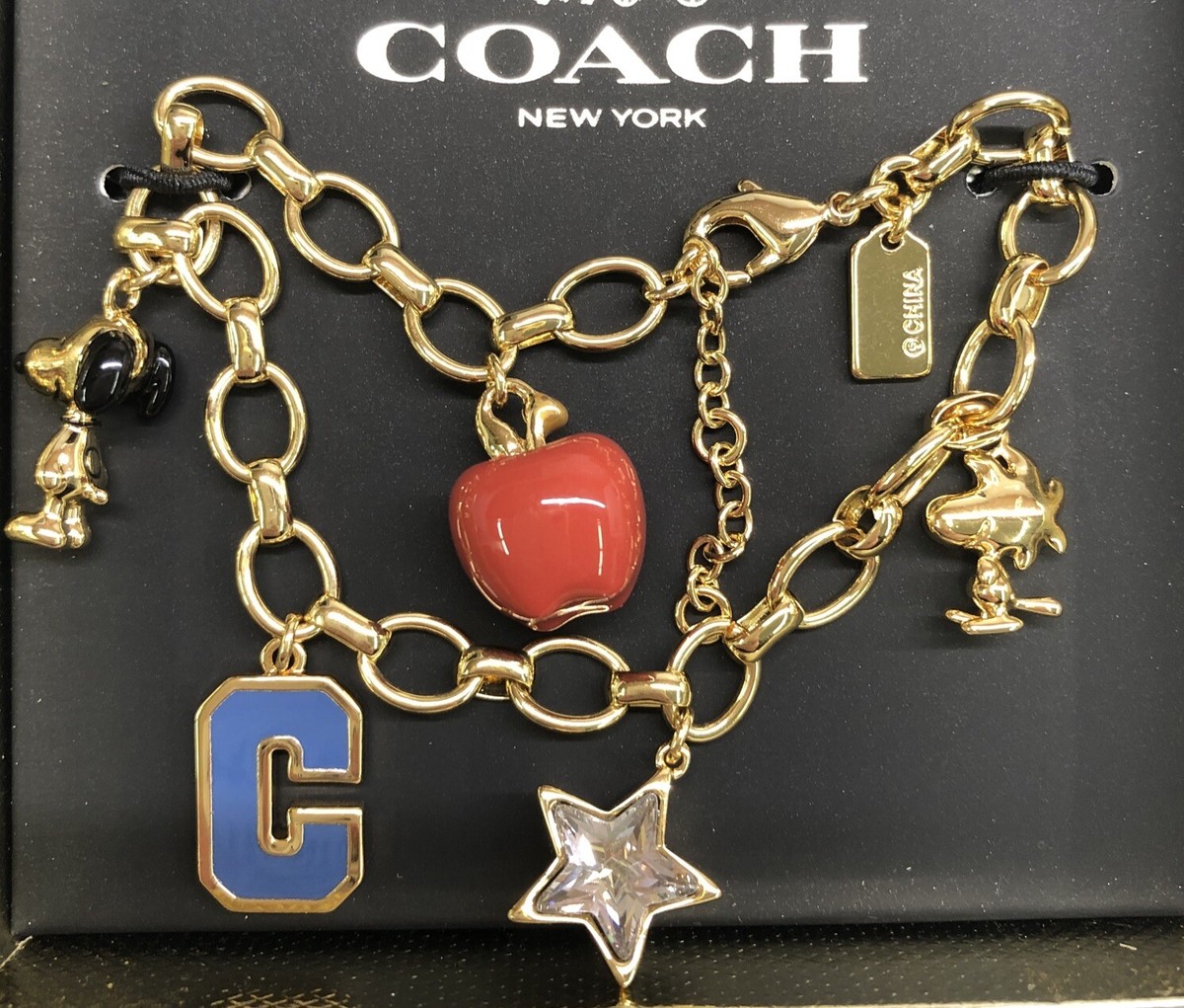 COACH PEANUTS MULTI CHARM BRACELET NEW | eBay