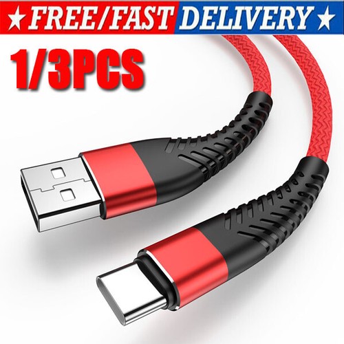 Heavy Duty Braided USB C Type-C Fast Charging Data Sync Charger Cable Long Cord - Picture 15 of 17