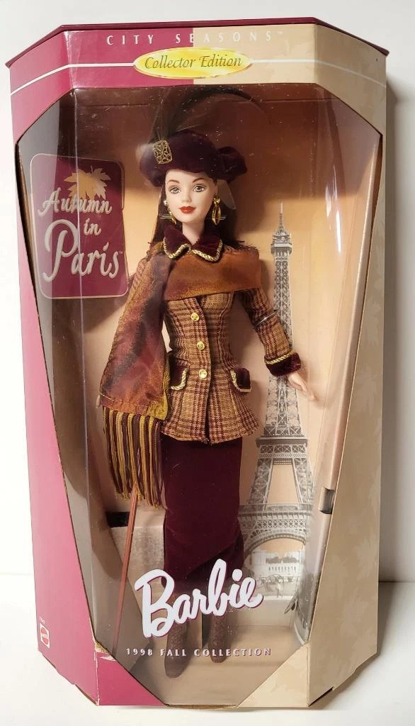 BARBIE AUTUMN IN PARIS CITY SEASONS FALL COLLECTION FASHION DOLL MATTEL NRFB