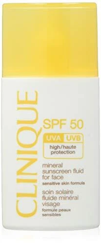 Líquido protector solar mineral Clinique para rostro FPS 50 1 fl oz - nuevo en caja Foto 2 de 2
