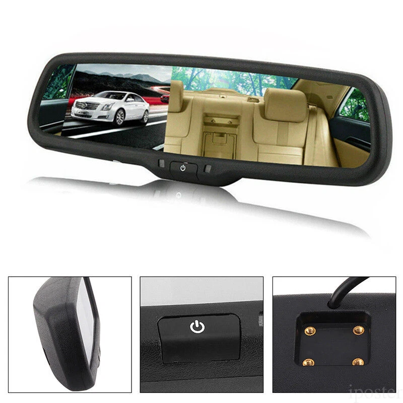 4.3" Car Rear View Monitor License Frame Backup Reversing Camera For Toyota Jeep - Image 4 of 4