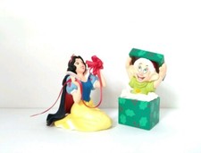 1997 Hallmark Keepsake Snow White and Dopey the Seven Dwarfs Set of 2 Ornaments