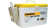 Live Bait Cooler Aerated Storage Box 8-Qt Insulated Bucket Lid Latch Fishing