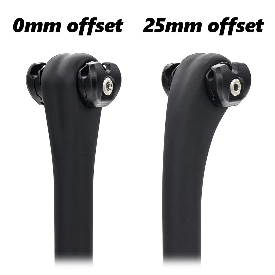 Poste de assento de bicicleta de estrada carbono 27,2 mm 7x7 7x9 mm trilho 0/25 mm deslocado poste de assento de bicicleta - Imagem 2 de 4