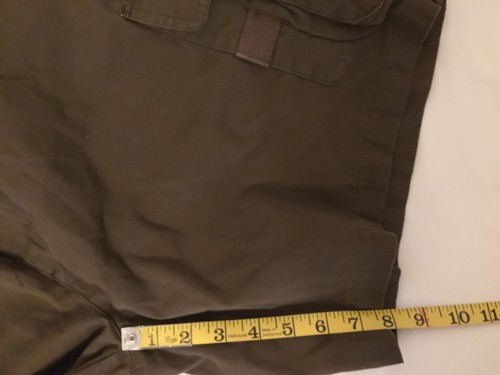 ORVIS 10 Pockets Shorts Tag 40 W (Meas. 40 X 7.5) MEN Hiking Cargo Elastic Brown - Picture 8 of 12