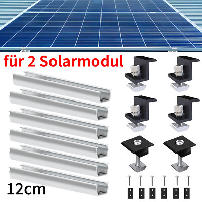8 Stück Solarpanel Endklemmen - Verstellbare Z-Winkel Für 30 Mm Module