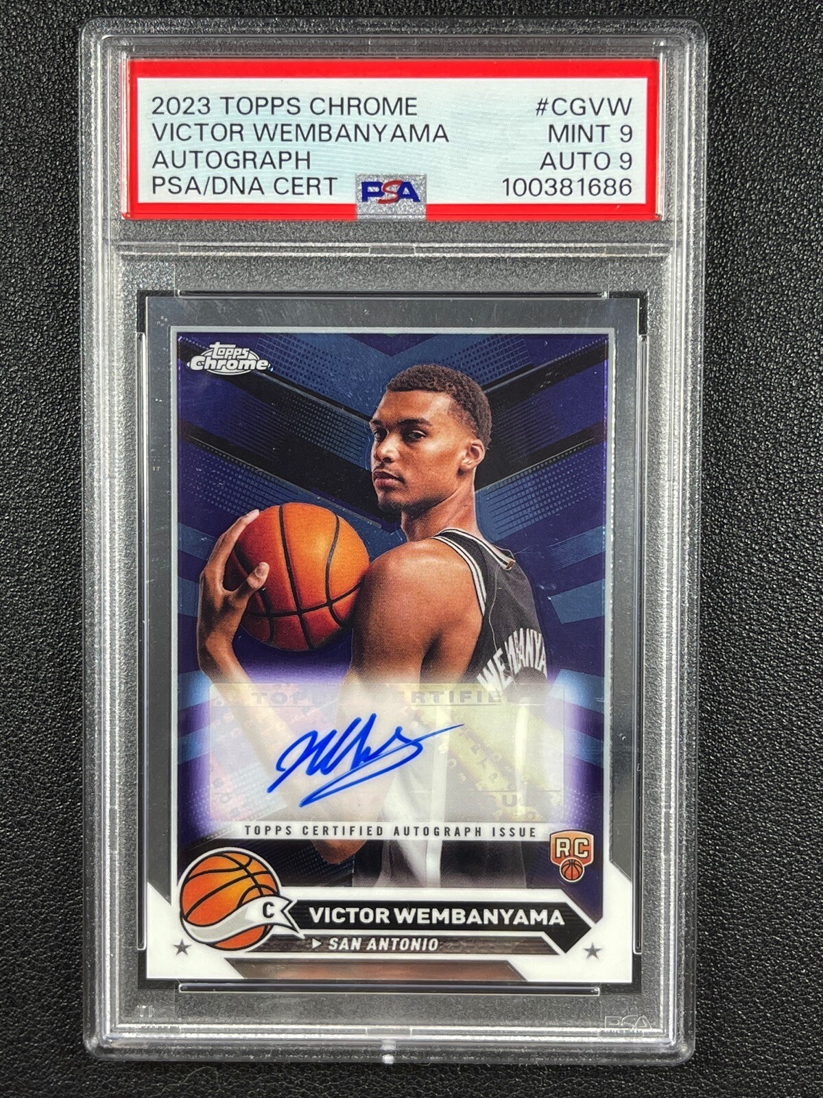 VICTOR WEMBANYAMA RC ウェンバンヤマ REFRACTOR VICTOR WEMBANYAMA 2024 TOPPS CHROME BLUE REFRACTOR #1 SPURS