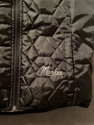 Marker Black Women's Insulated Ski Vest Jacket Quilted Zipper Front Size S - Picture 4 of 14