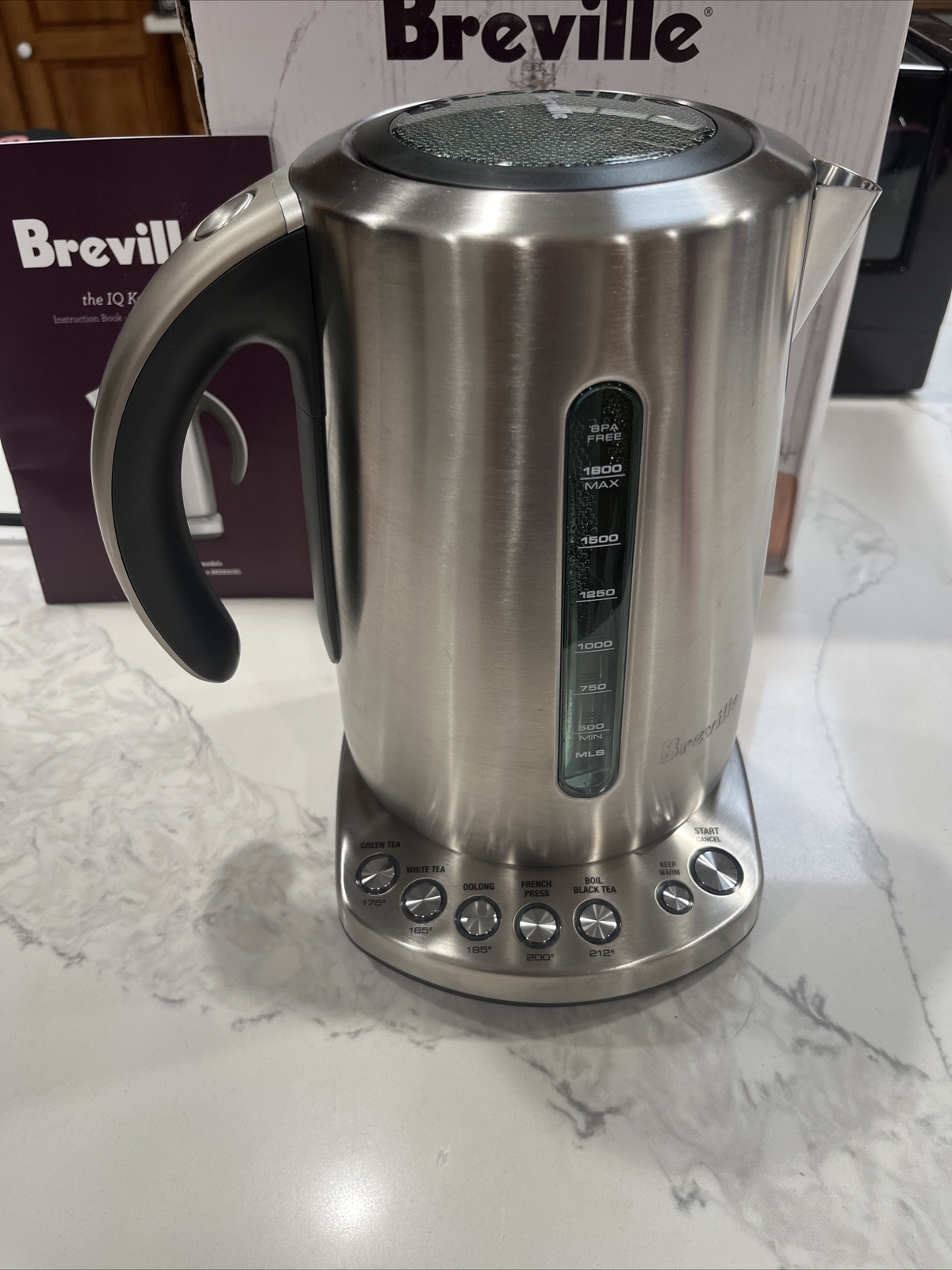 Breville IQ Hot Water Kettle 7Cup Electric Stainless Steel BKE820XL Tested eBay