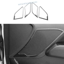 For Hyundai Elantra 2017-20 Carbon Fiber Steel Inner Door Speaker Sound Cover