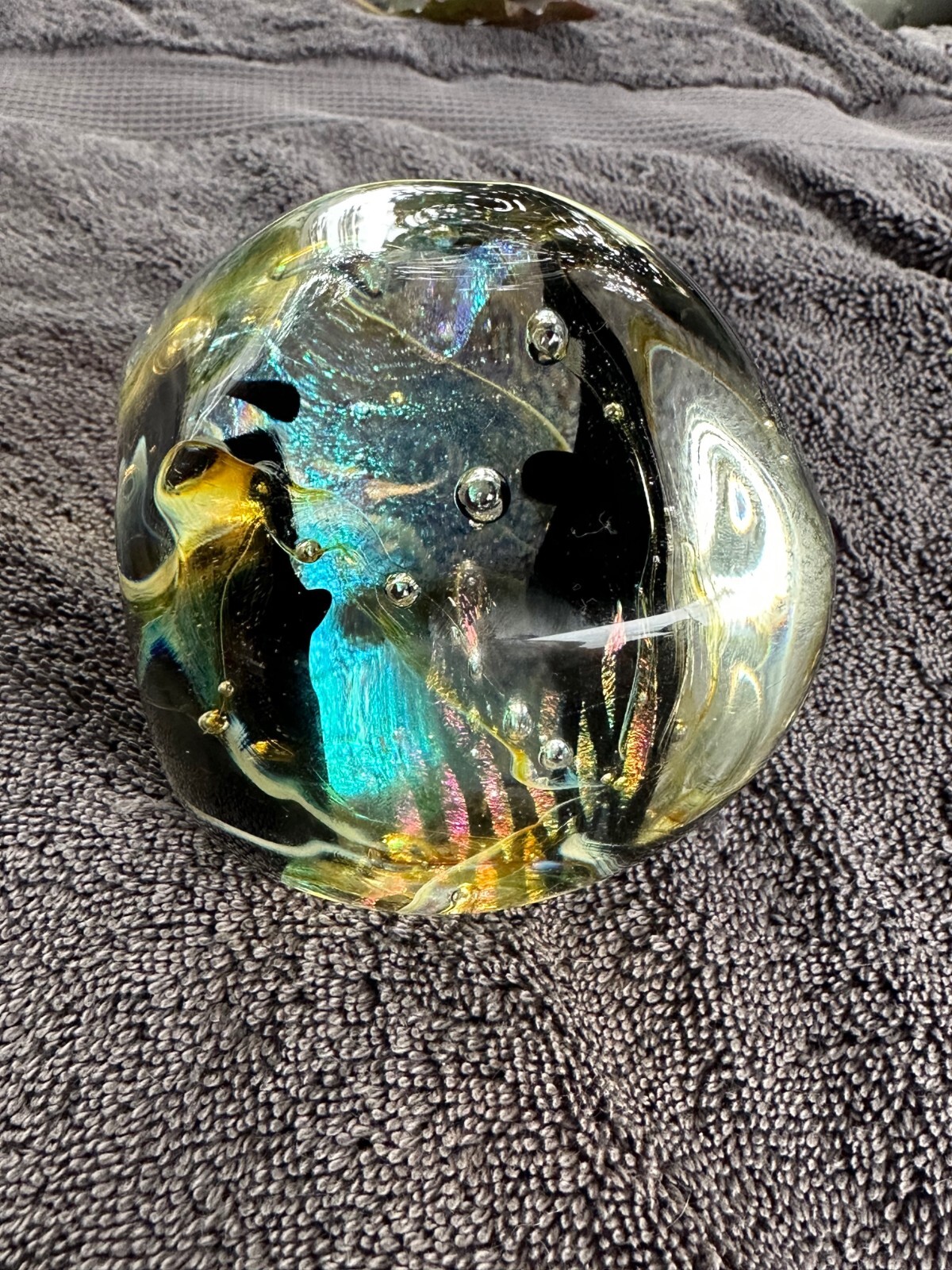 Cosmic Paperweight GES 2003 Glass Eye Studio eBay