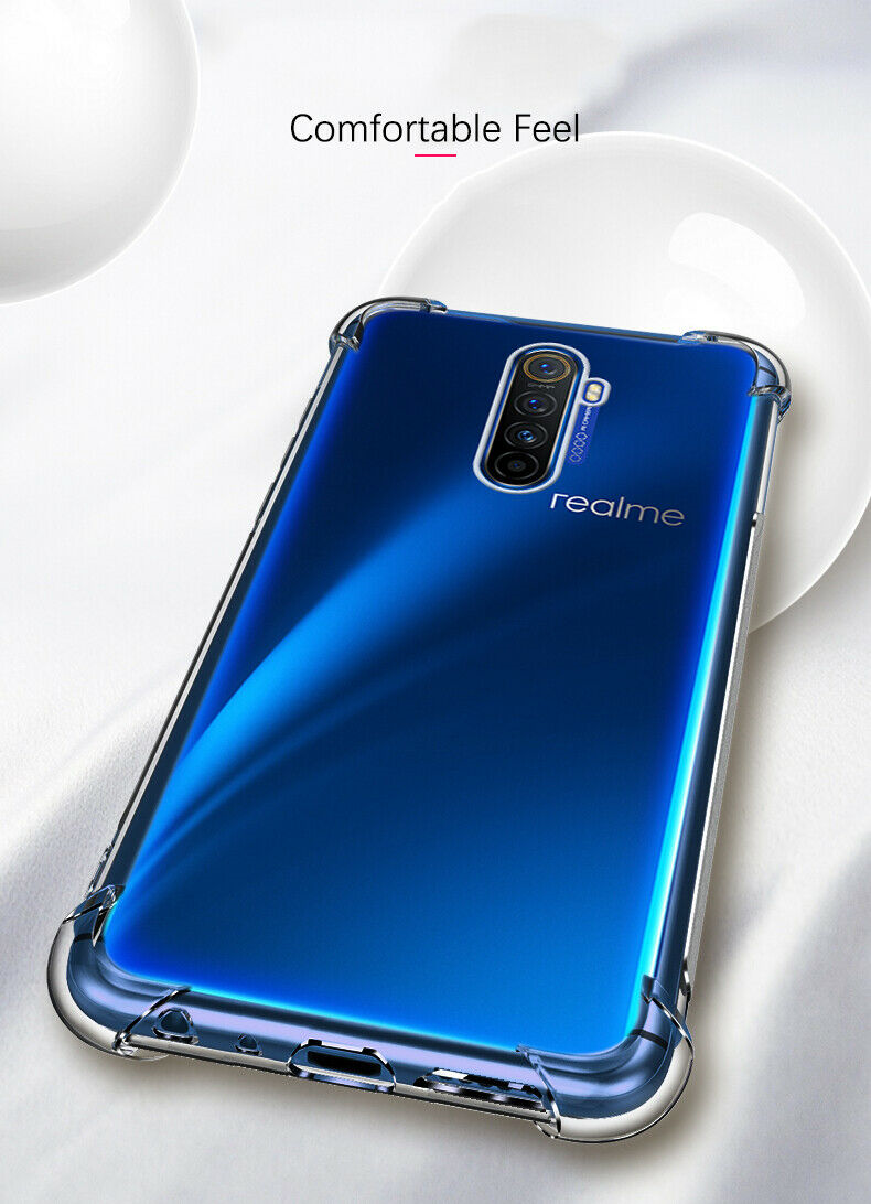 For Realme X2 Pro Q X XT Q 5 3 2 Pro C2 C1 Shockproof Clear Gel