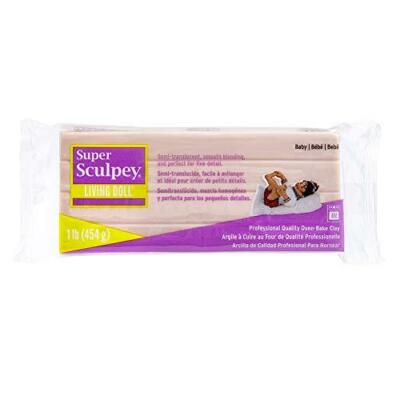Super Sculpey Living Doll Baby, Premium, Non Toxic, Soft, Sculpting Modeling