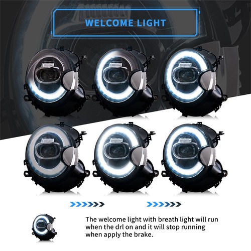VLAND LED Headlights For Mini Cooper R55 R56 R57 R58 R59 2007-2013 Front Lamps - Picture 3 of 11
