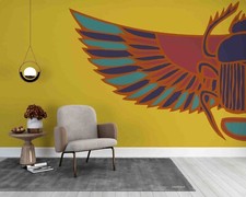 3D Egyptian Hieroglyphs Illustration Self-adhesive Removable Wallpaper Murals 42