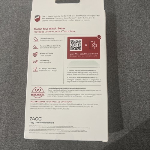 ZAGG InvisibleShield Ultra Clear for Apple Watch Series 7 & Series 8, Watch - 第 3/4 張圖片