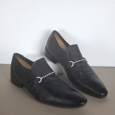 Lavorazione Artigiana Vero Cuoio Italian size 46 US 13 Black 