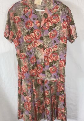 Vintage Pendleton Multicolor Blouse Skirt Set Floral Boho Office Country Western