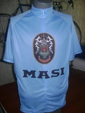 ITALIA BIKE JERSEY BLUE MASI BIKES ITALIAN SHIRT SIZE M VOLUMETRICA 3V VINTAGE N