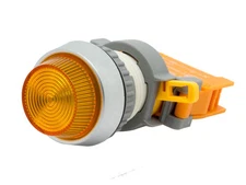 PLN-22A ALPINETECH AMBER LED RELAMPABLE PILOT INDICATOR LIGHT 22MM 24V AC/DC