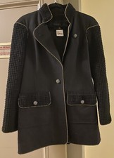 Chanel Salzburg Black Wool Coat Sz.42